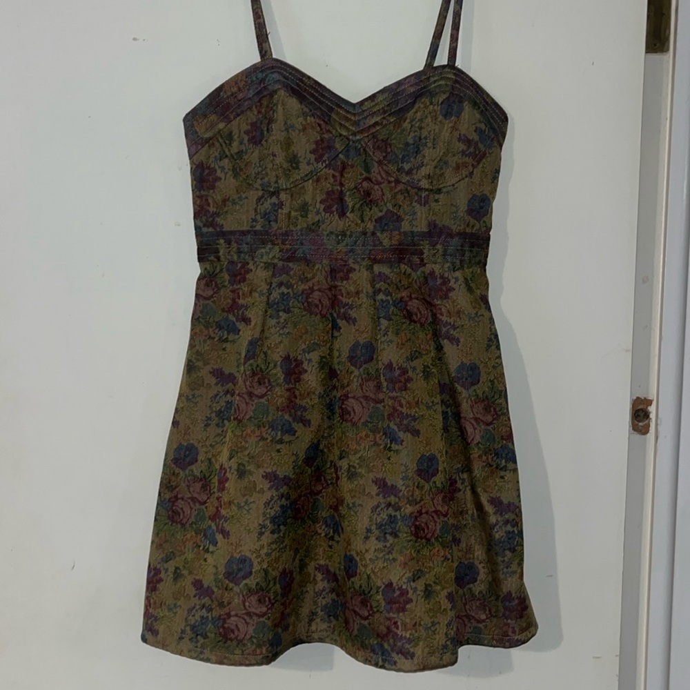Free People Spaghetti Strap Tapestry Dress